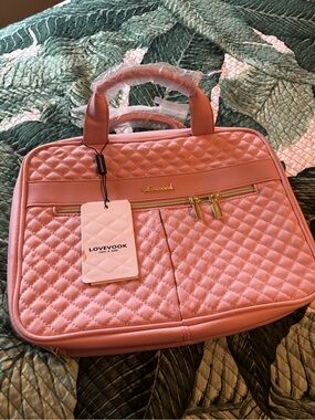 Lovevook Quilted Pink Carryall Tote